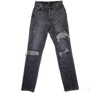 Urban Outfitters BDG Washed Black Distressed Slim Jeans